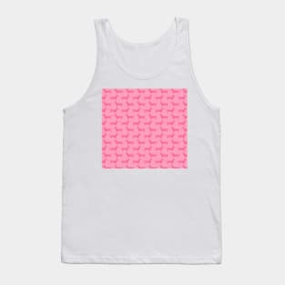 Dachshund Double Pink Pattern Tank Top